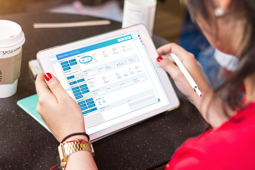 Blue Practice iPad Mockup